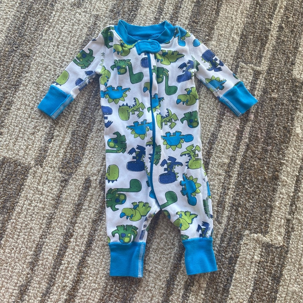 Hanna Andersson Dino Footie Pajama RARE Print